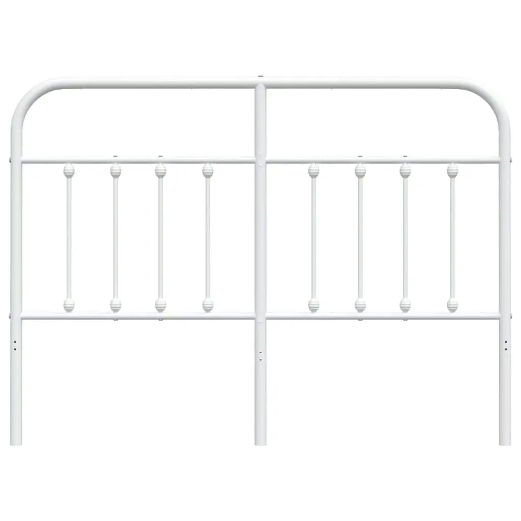 Metal Headboard White 137 cm 352659