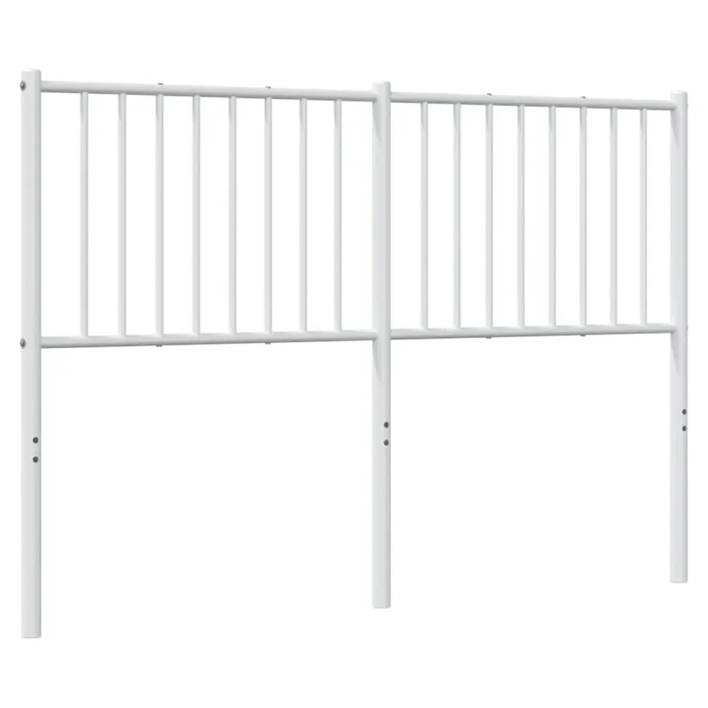 Metal Headboard White 137 cm 350963