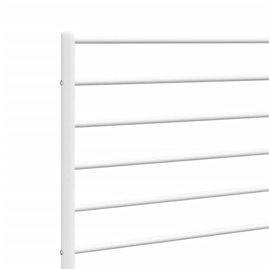 Metal Headboard White 135 cm 352400