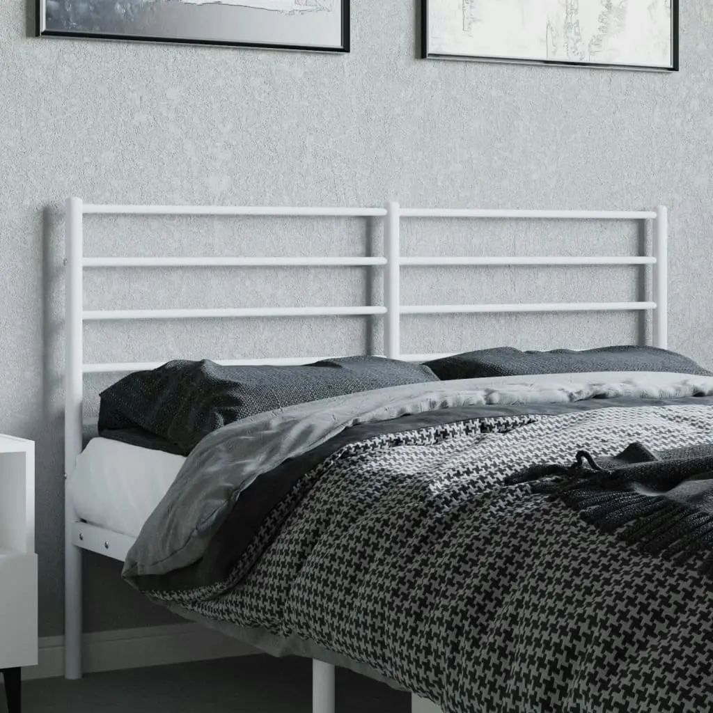 Metal Headboard White 135 cm 352400