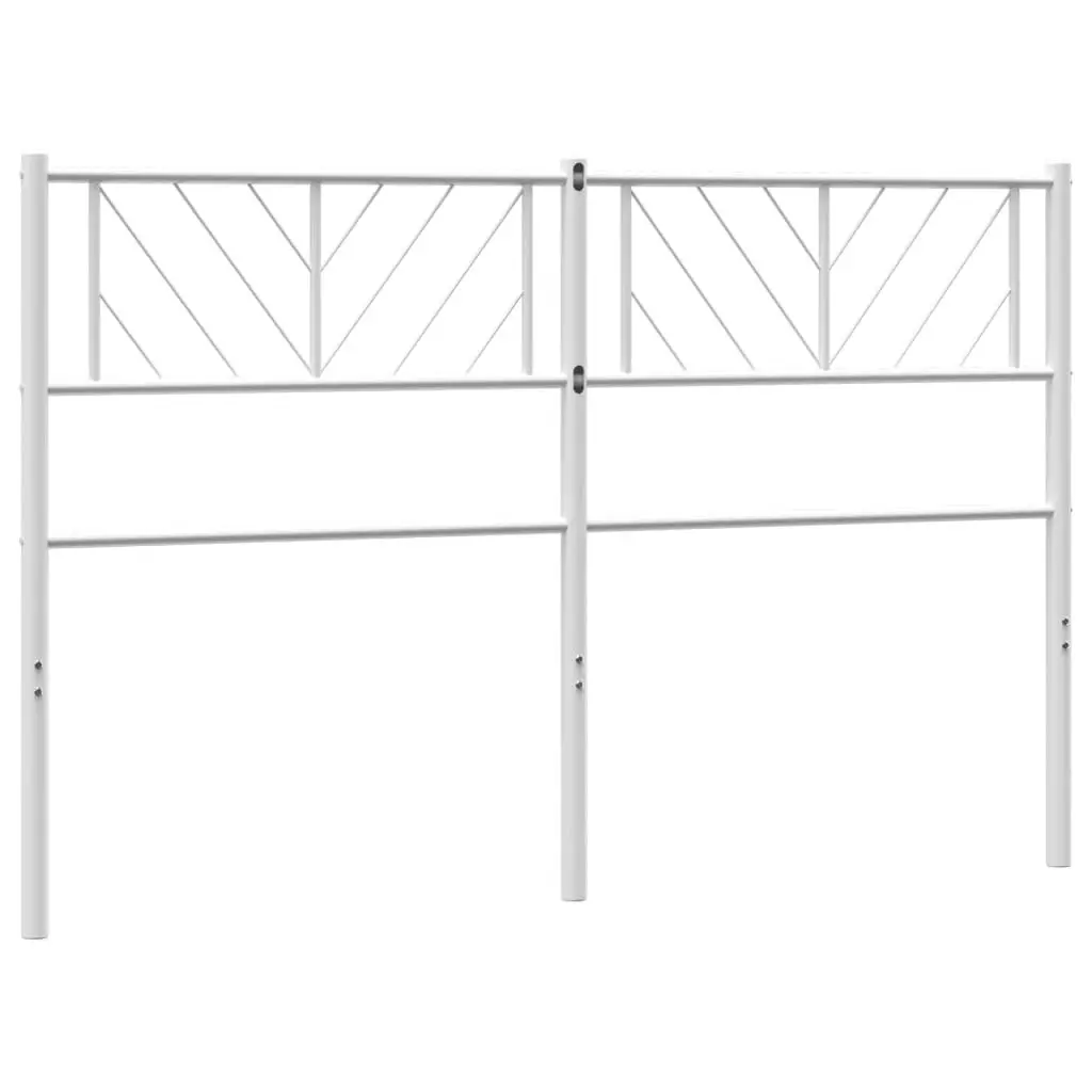 Metal Headboard White 142x90 cm 372260