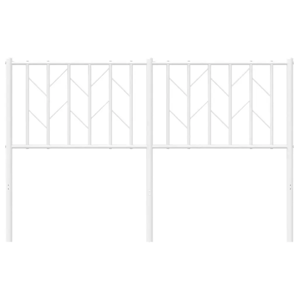 Metal Headboard White 137 cm 374518