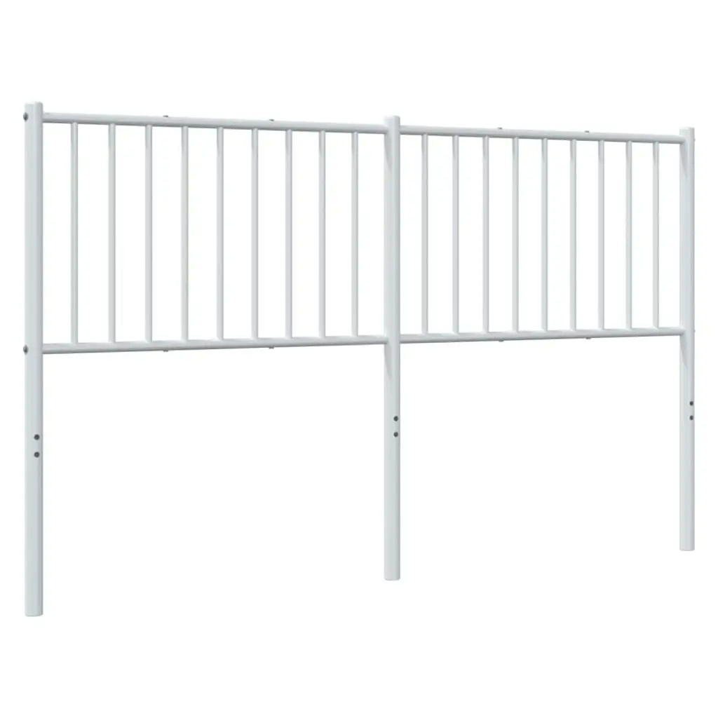 Metal Headboard White 152 cm 350965