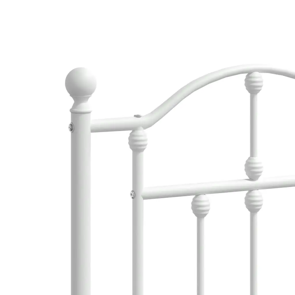 Metal Headboard White 152 cm 353522