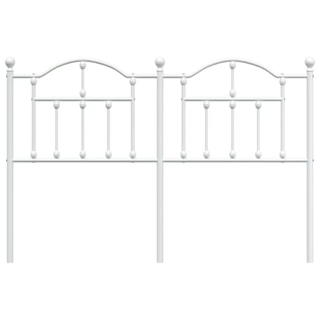 Metal Headboard White 152 cm 353522