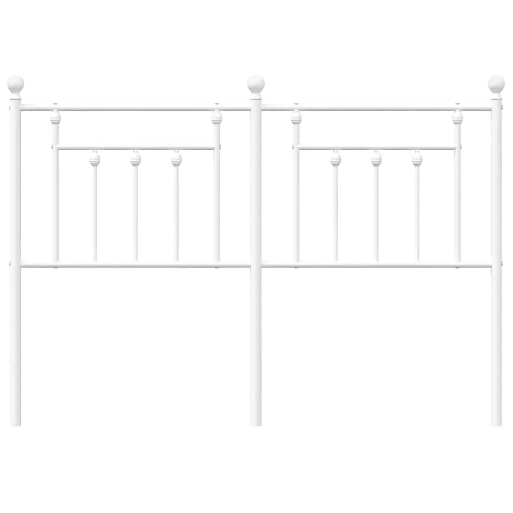 Metal Headboard White 152 cm Queen 353620