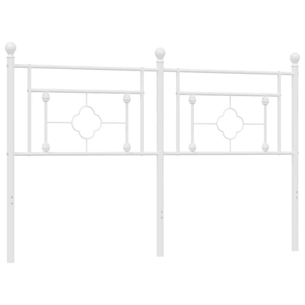 Metal Headboard White 152 cm 374422