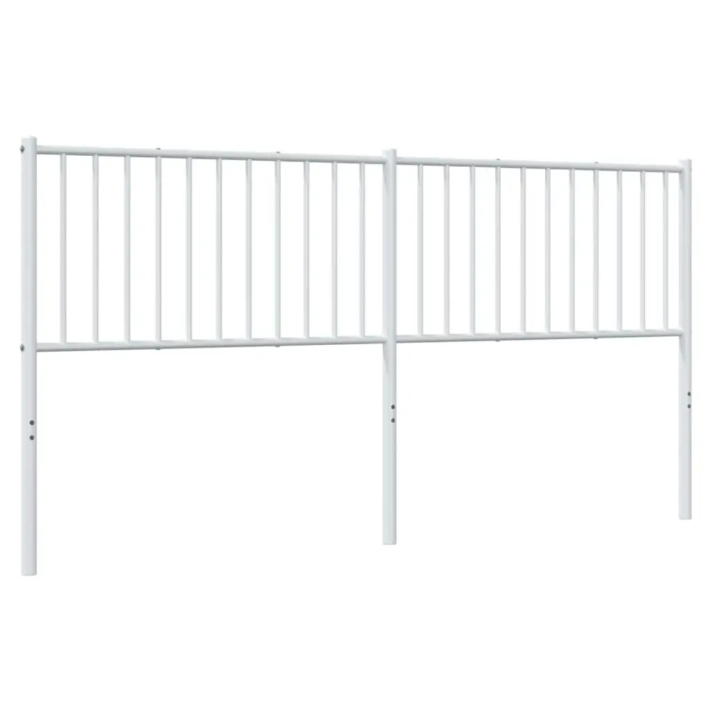 Metal Headboard White 183 cm 350967