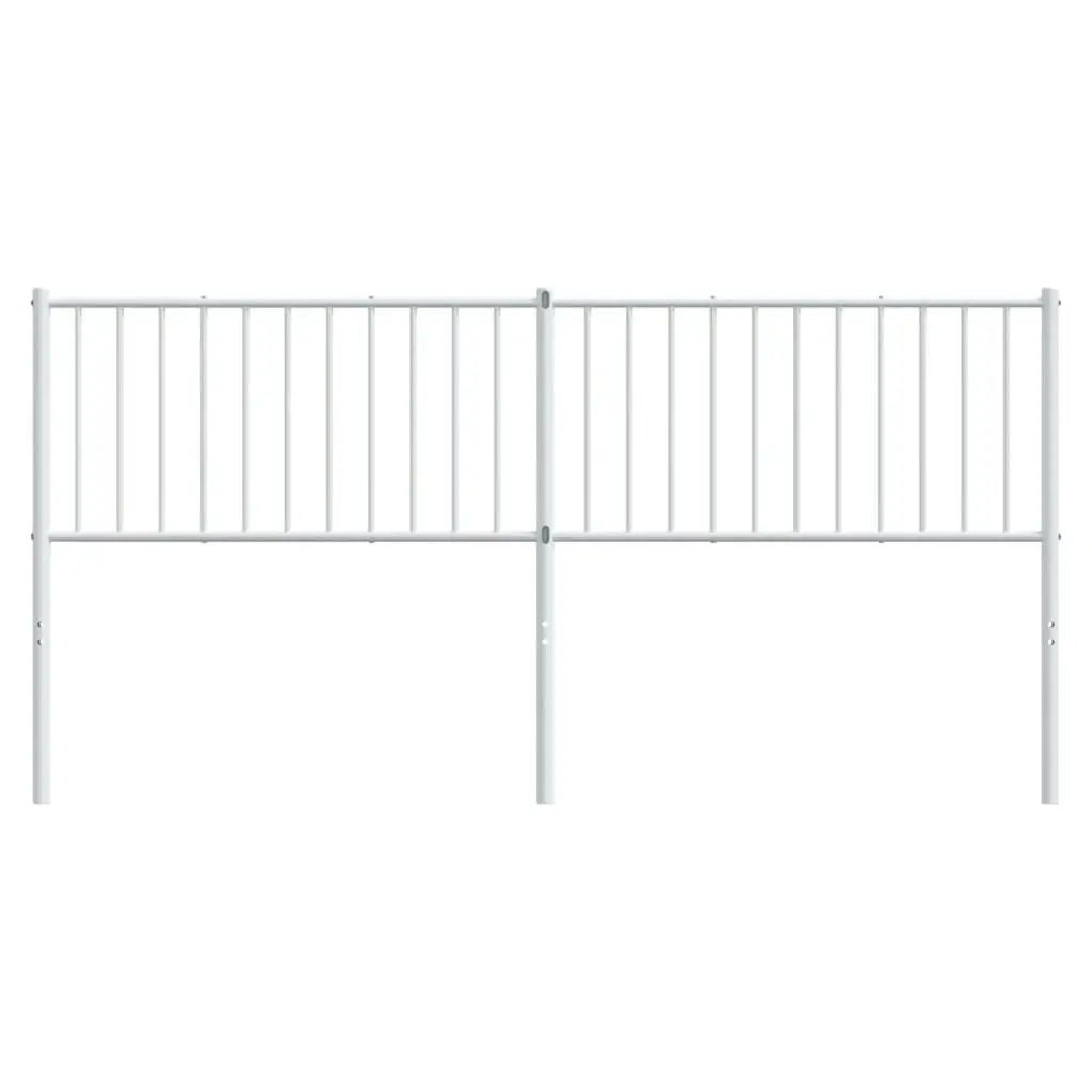 Metal Headboard White 183 cm 350967