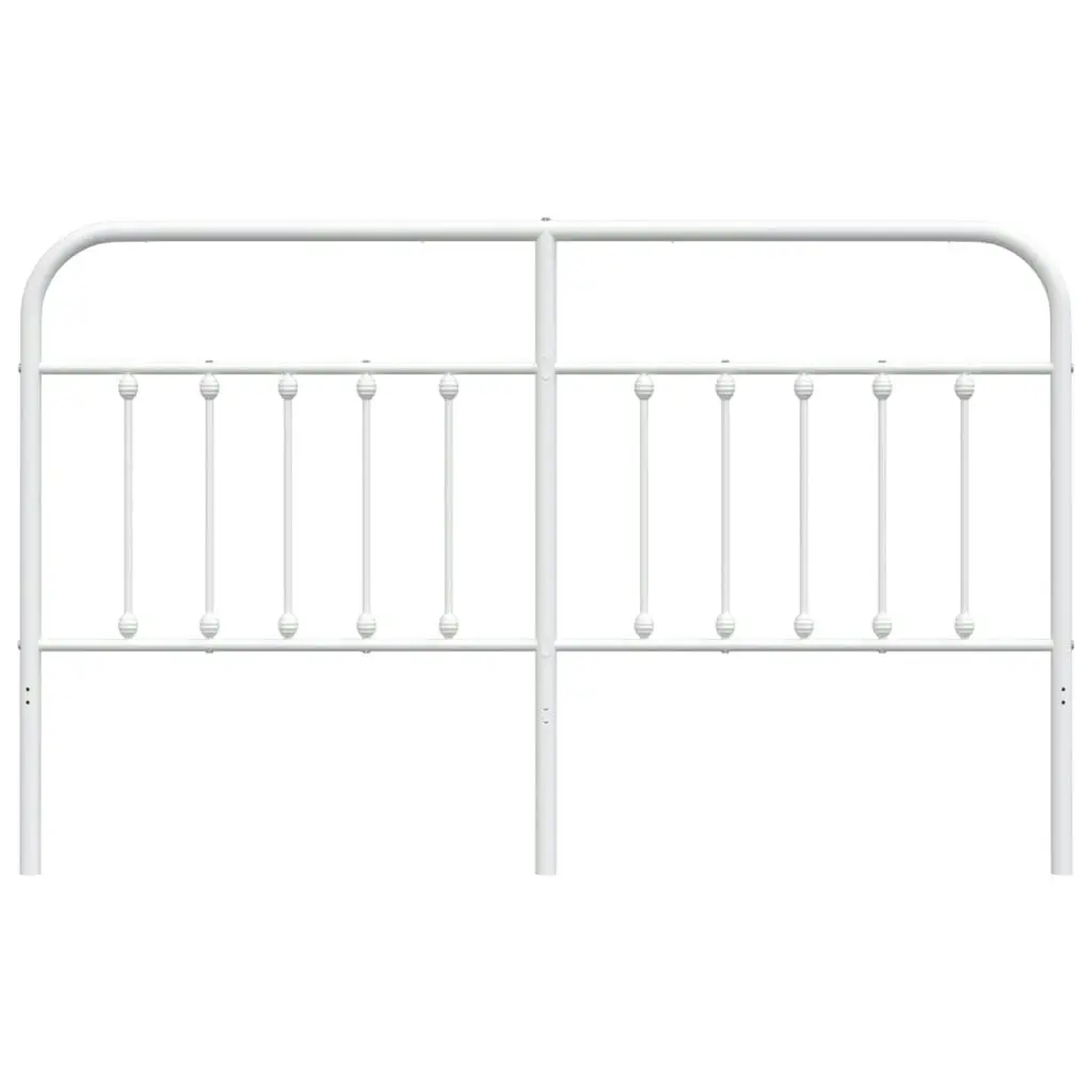 Metal Headboard White 183 cm King 352663