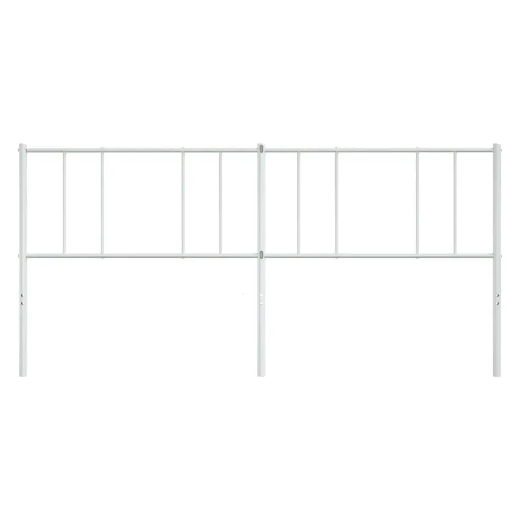 Metal Headboard White 183 cm King 352565