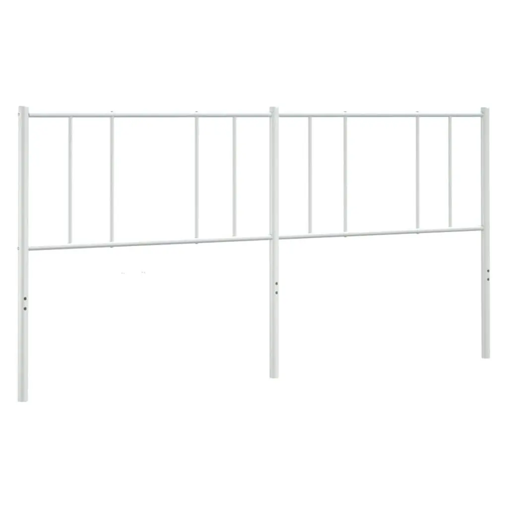 Metal Headboard White 183 cm King 352565