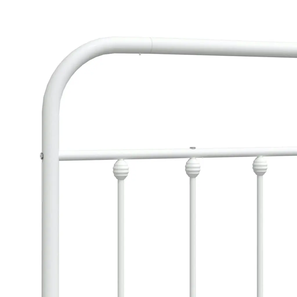 Metal Headboard White 90 cm 352655