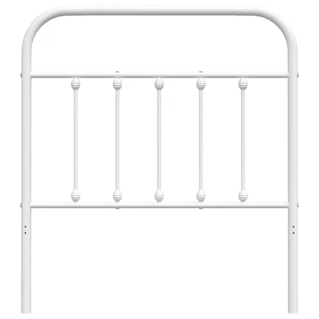 Metal Headboard White 90 cm 352655