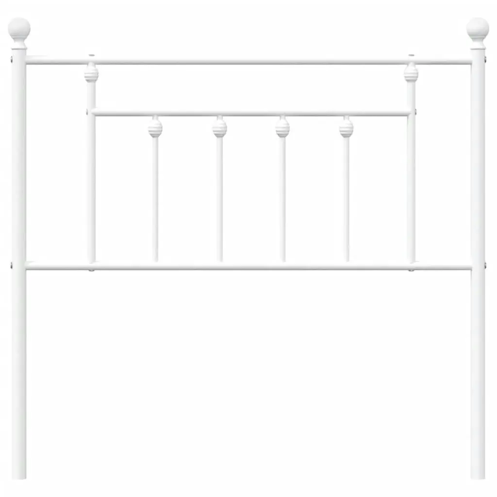 Metal Headboard White 90 cm 353614