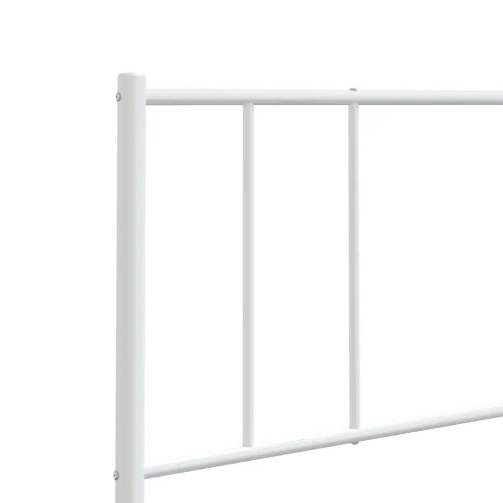 Metal Headboard White 90 cm 352557