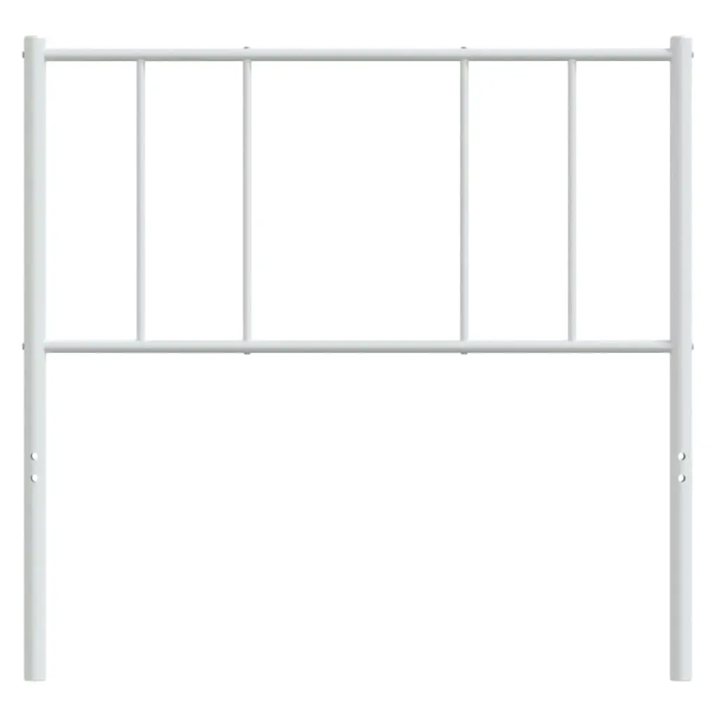 Metal Headboard White 90 cm 352557