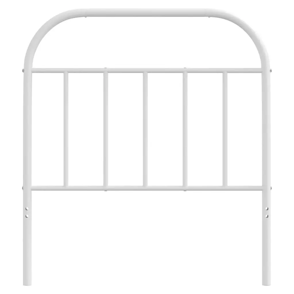 Metal Headboard White 90 cm 353712