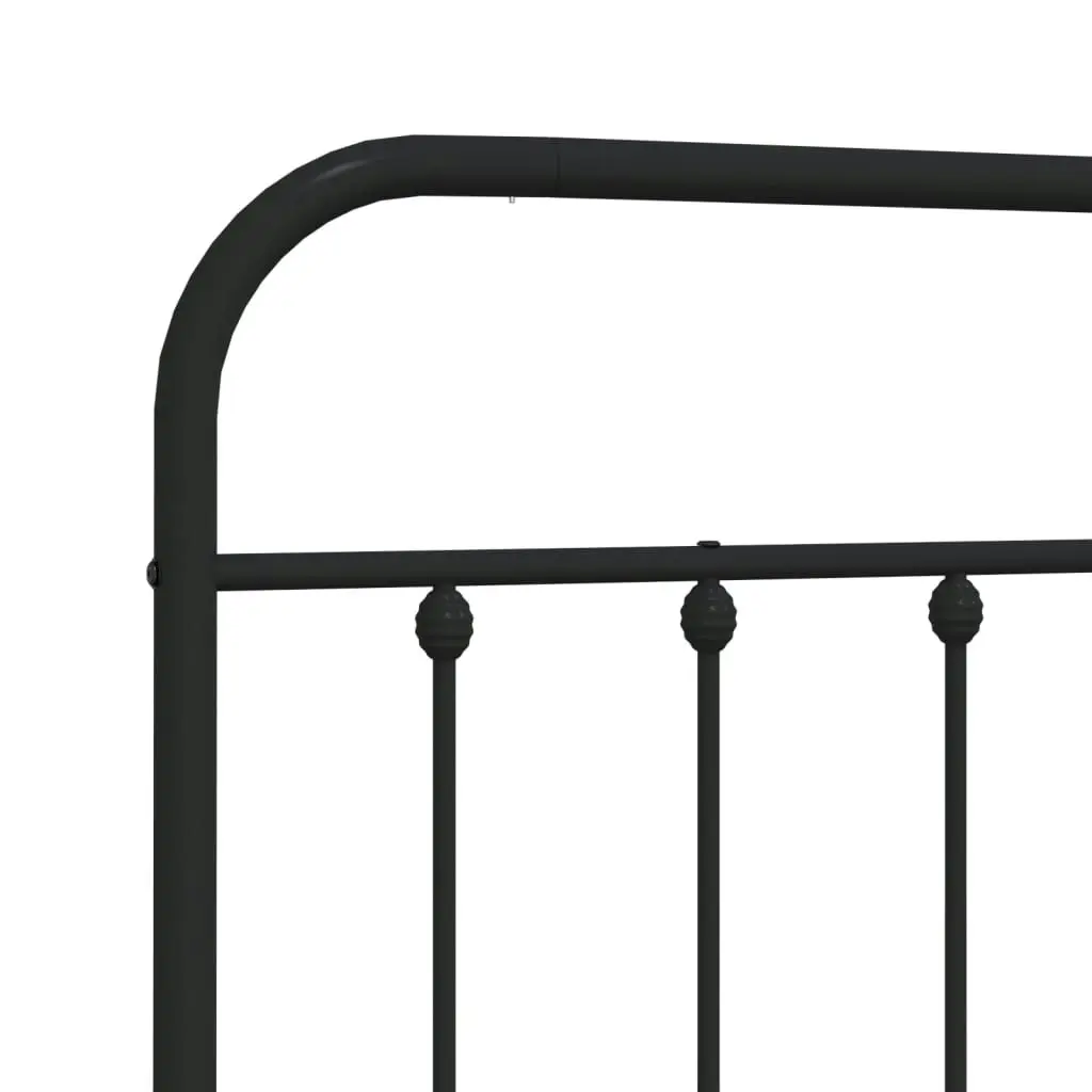 Metal Headboard Black 107 cm 352608