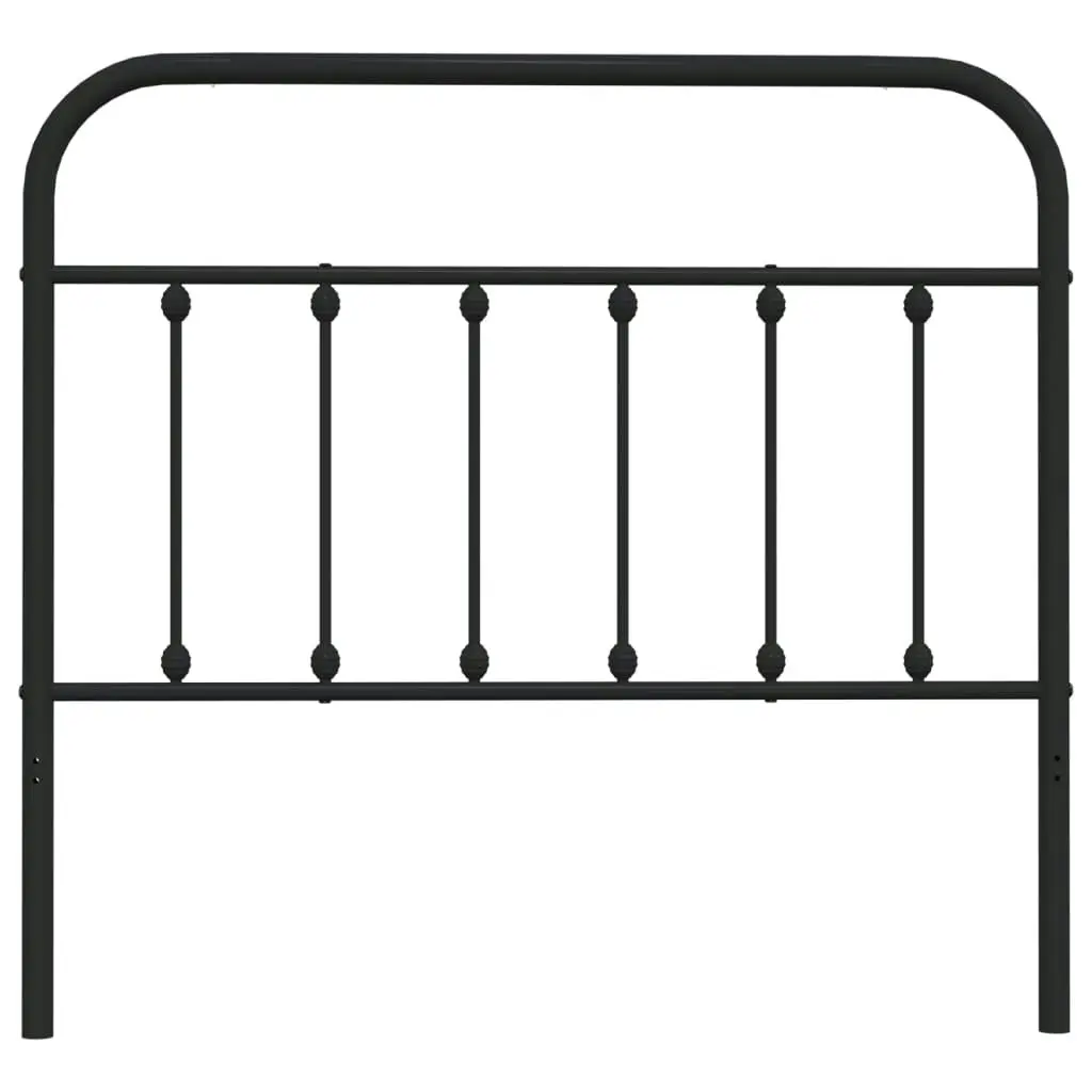 Metal Headboard Black 107 cm 352608