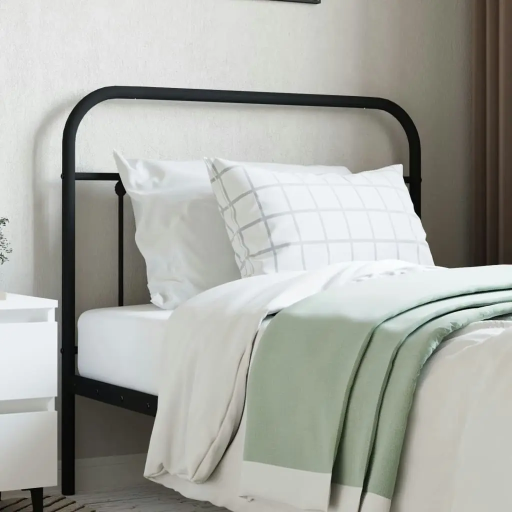 Metal Headboard Black 107 cm 352608