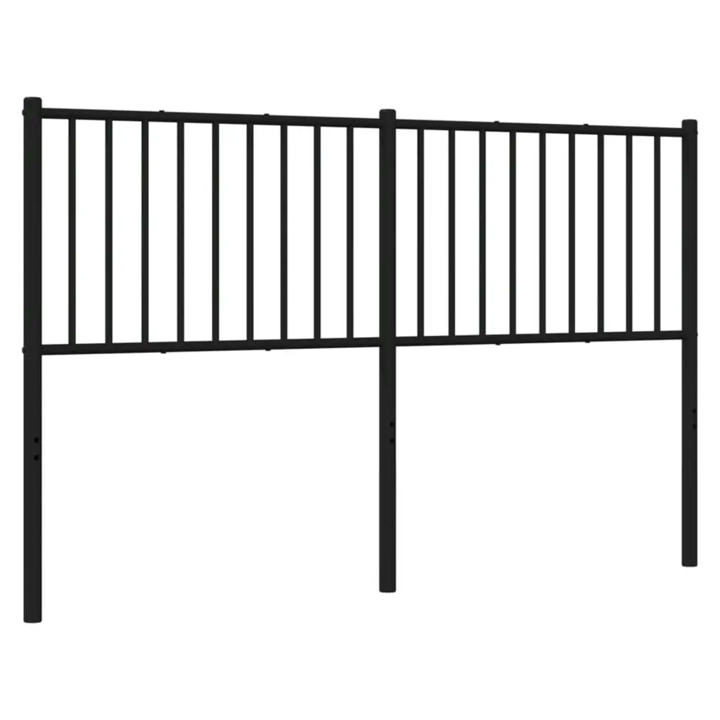 Metal Headboard Black 152 cm 350898