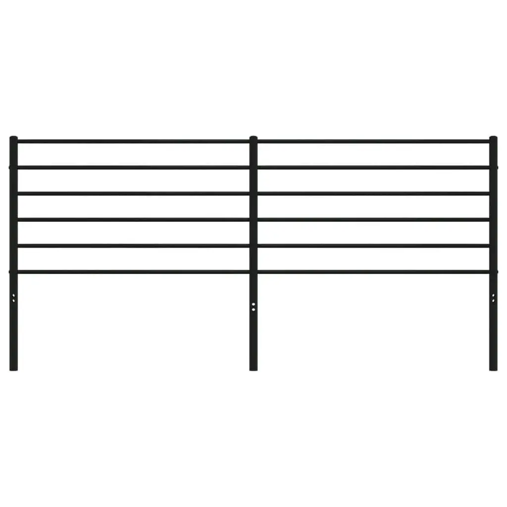 Metal Headboard Black 183 cm 352355