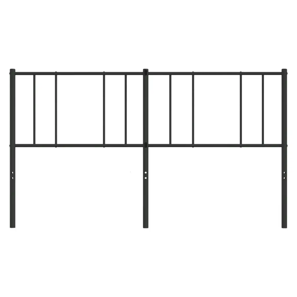 Metal Headboard Black 183 cm 352516