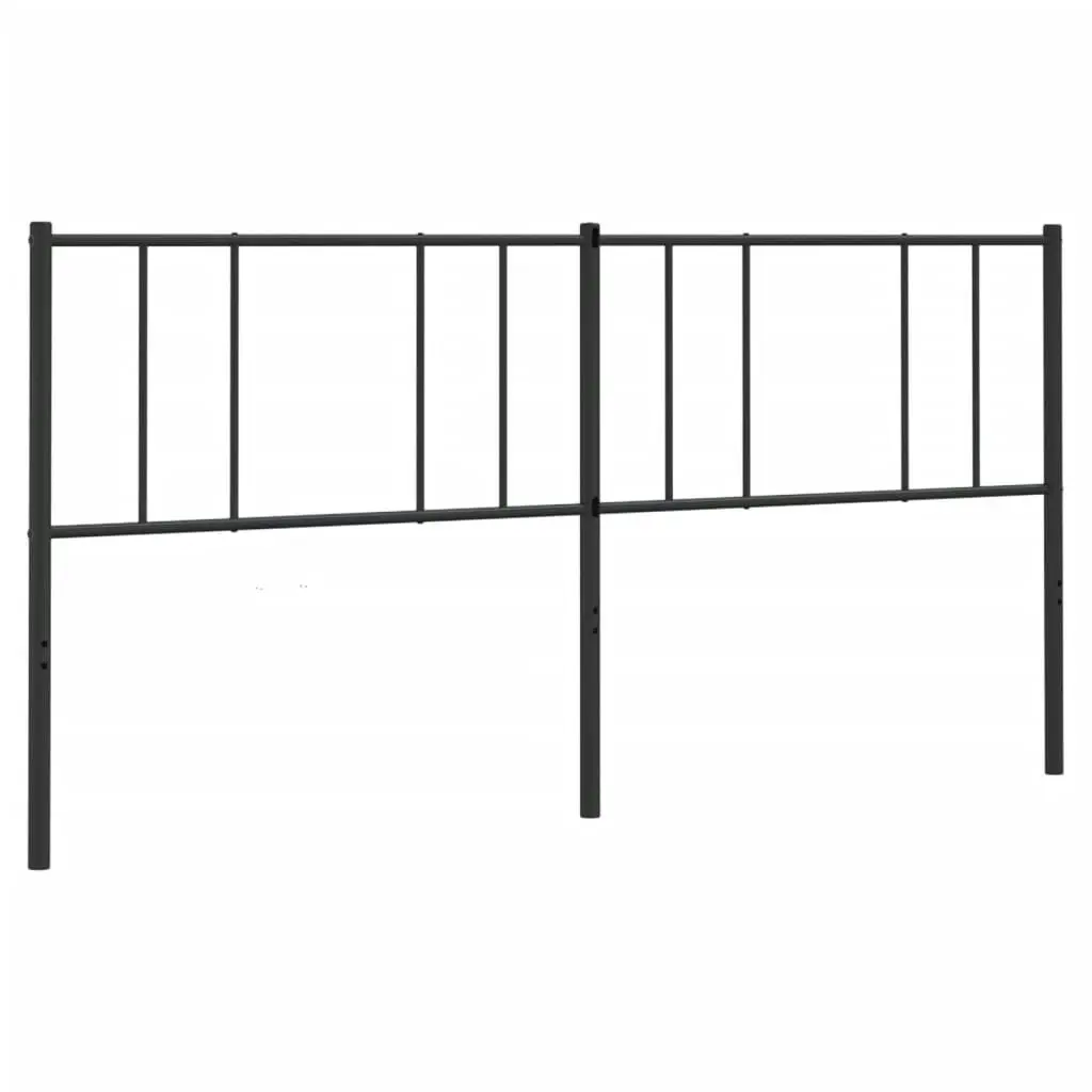 Metal Headboard Black 183 cm 352516