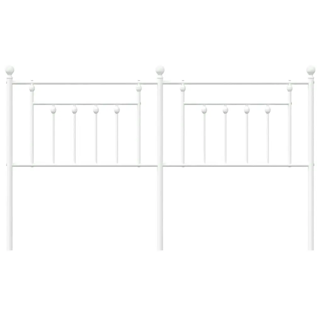 Metal Headboard White 183 cm 353622