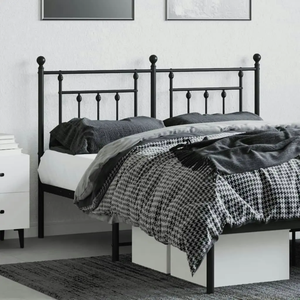 Metal Headboard Black 137 cm 353569