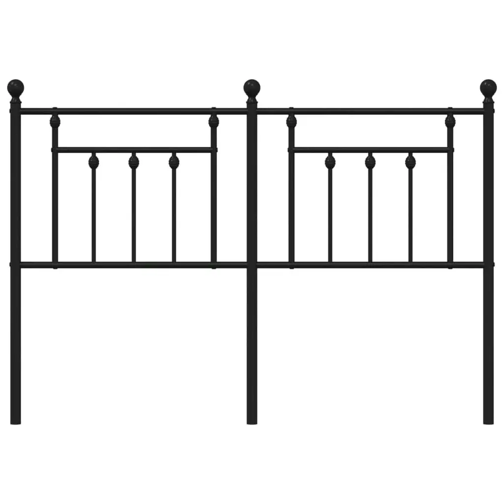 Metal Headboard Black 137 cm 353569