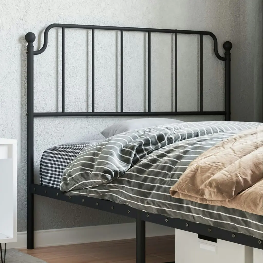 Metal Headboard Black 107 cm 373917