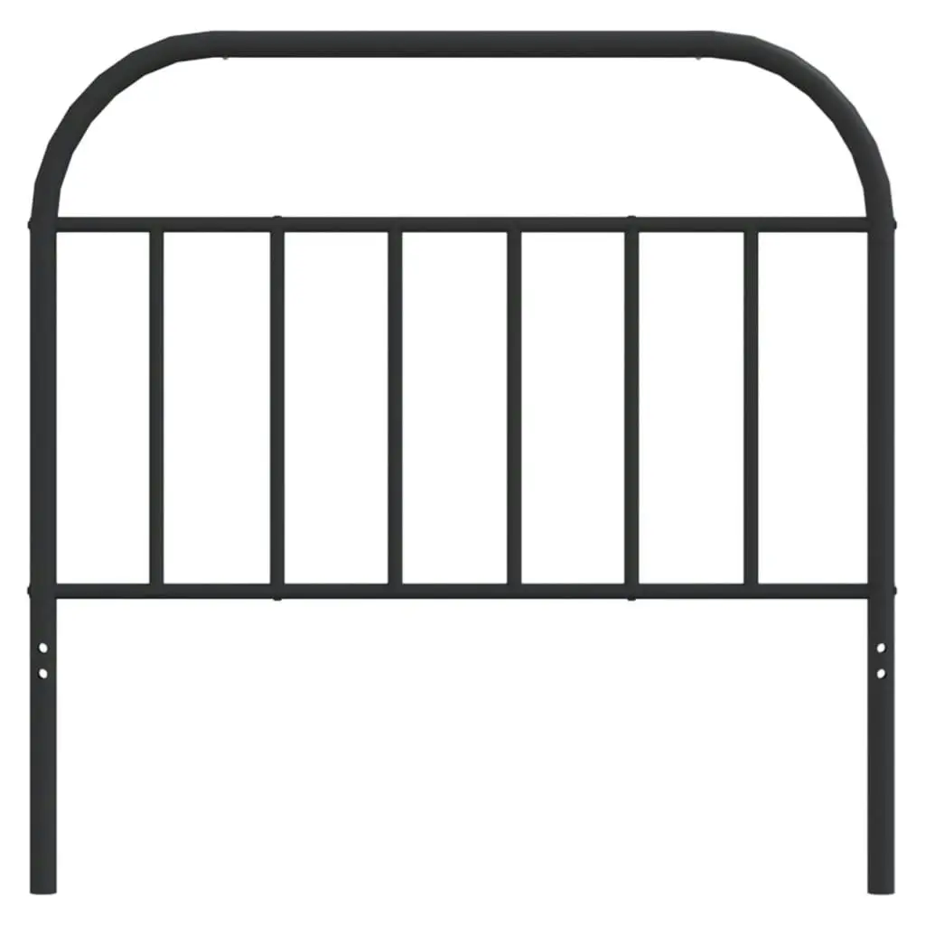 Metal Headboard Black 107 cm 353665