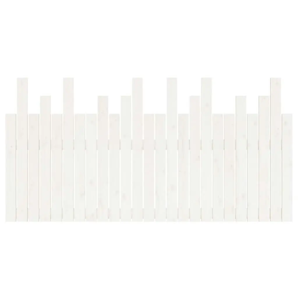 Wall Headboard White 159.5x3x80 cm Solid Wood Pine 824799