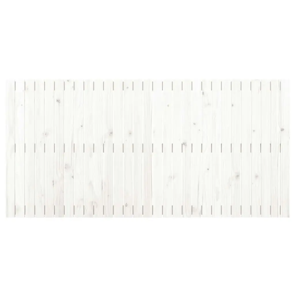 Wall Headboard White 185x3x90 cm Solid Wood Pine 824914