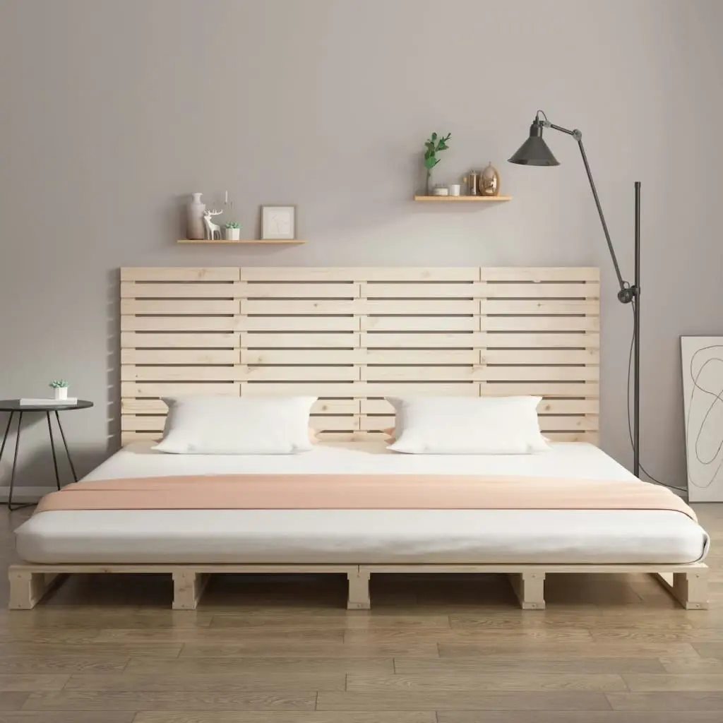 Wall Headboard 156 cm Solid Wood Pine 824688