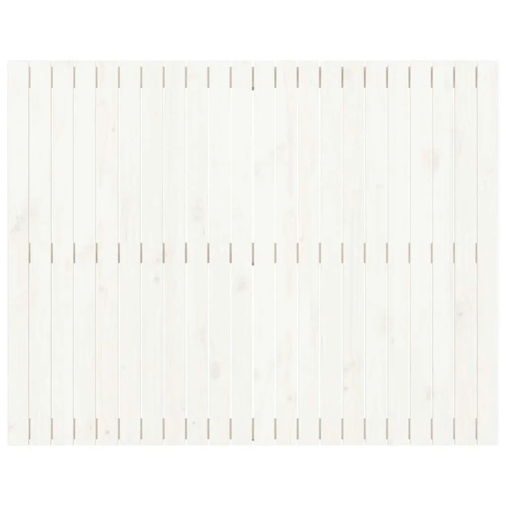 Wall Headboard White 140x3x110 cm Solid Wood Pine 824969