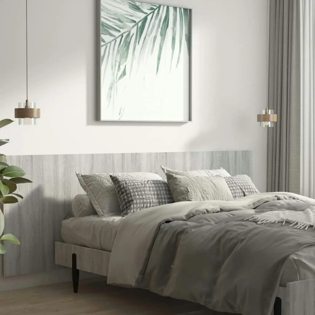 Wall Headboard Grey Sonoma 240x1.5x80 cm Engineered Wood 816980