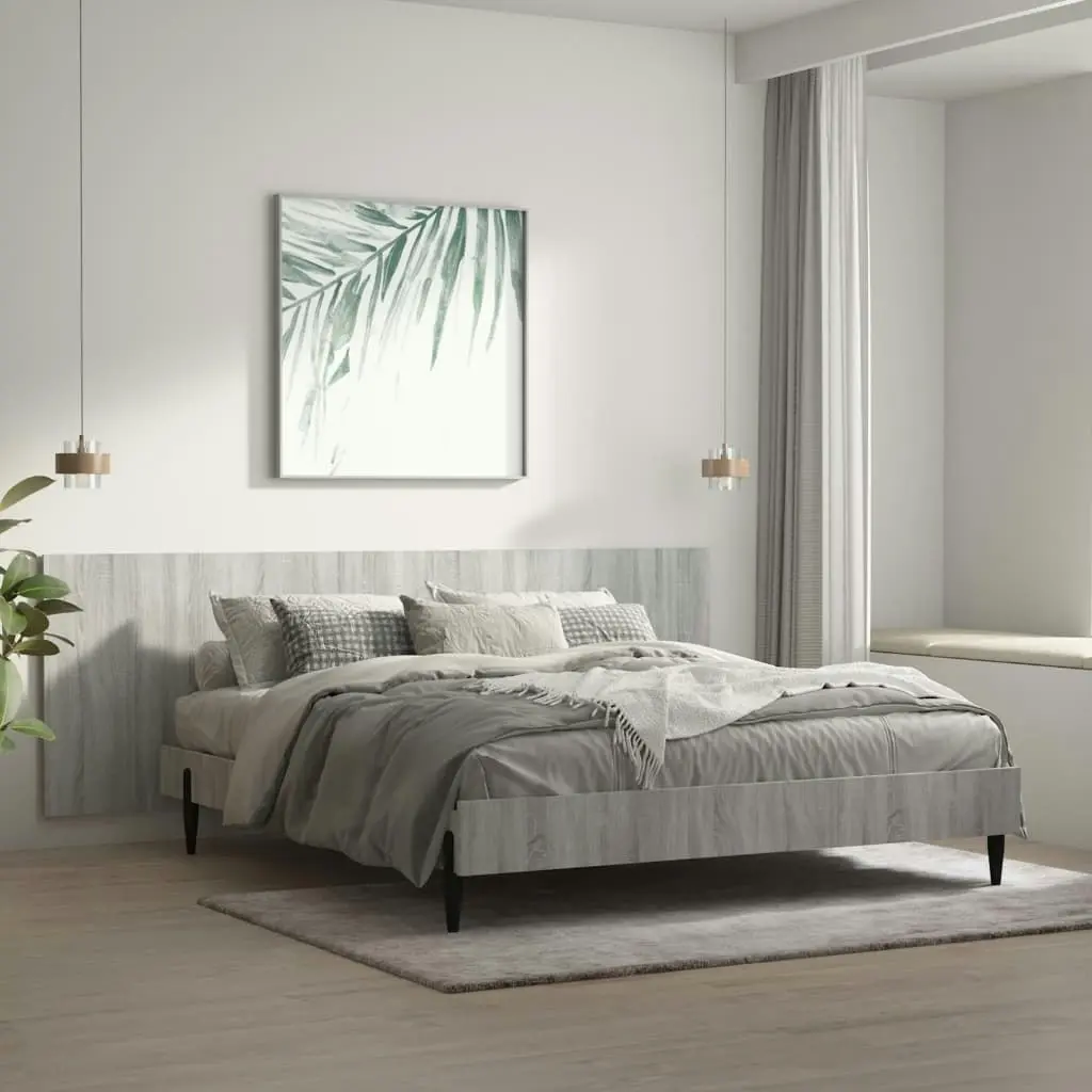 Wall Headboard Grey Sonoma 240x1.5x80 cm Engineered Wood 816980