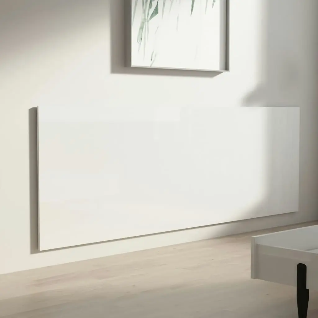 Wall Headboard High Gloss White 240x1.5x80 cm Engineered Wood 811058