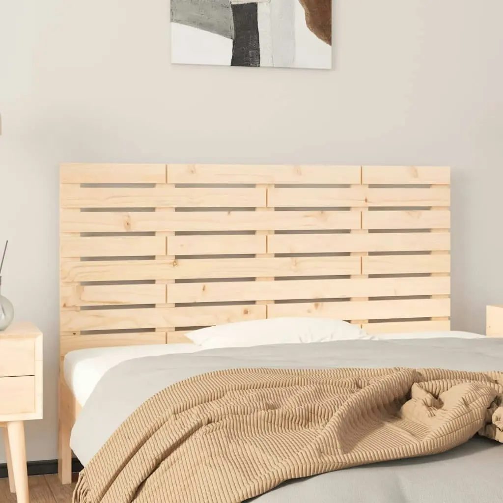 Wall Headboard 156x3x63 cm Solid Wood Pine 824738