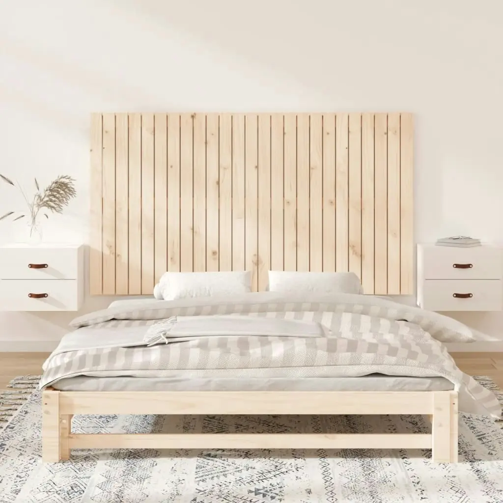 Wall Headboard 159.5x3x90 cm Solid Wood Pine 824898