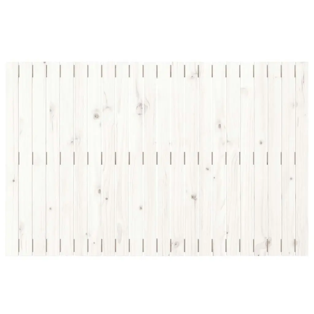 Wall Headboard White 140 cm Solid Wood Pine 824919