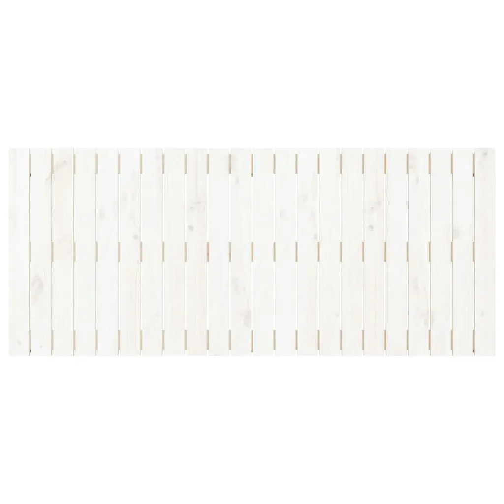 Wall Headboard White 140 cm Solid Wood Pine 824869