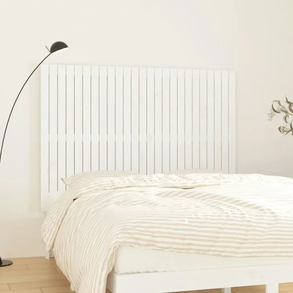 Wall Headboard White 159.5 cm Solid Wood Pine 824949