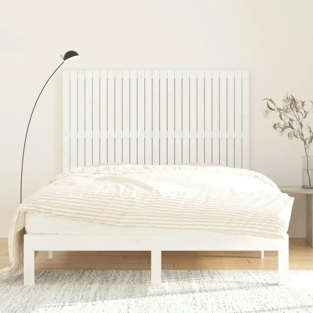 Wall Headboard White 159.5 cm Solid Wood Pine 824949