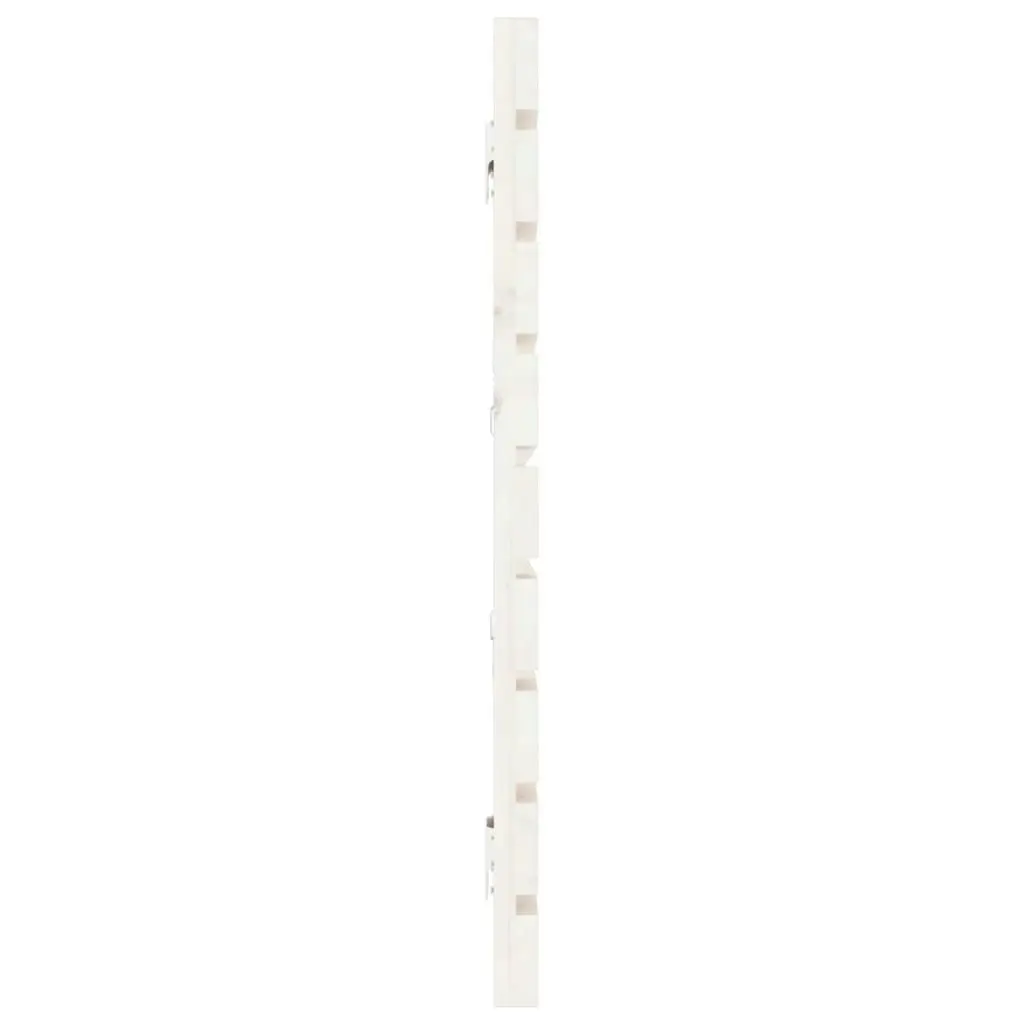 Wall Headboard White 186 cm Solid Wood Pine 824754