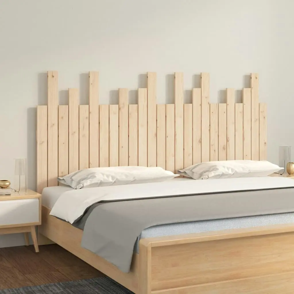 Wall Headboard 159.5x3x80 cm Solid Wood Pine 824798