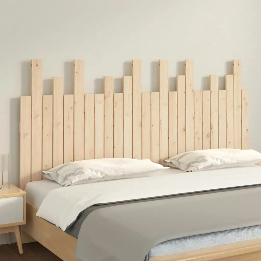 Wall Headboard 159.5x3x80 cm Solid Wood Pine 824798